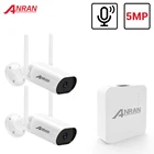Мини-камера видеонаблюдения ANRAN, H.265 + мини-видеорегистратор, 5 Мп IP-камеры, наружная водонепроницаемая система безопасности, APP
