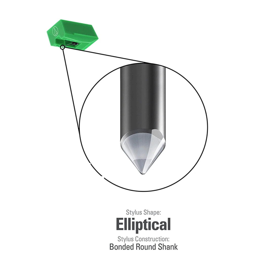 AT95E Магнитный картридж со стилусом игла для проигрывателя виниловых пластин |