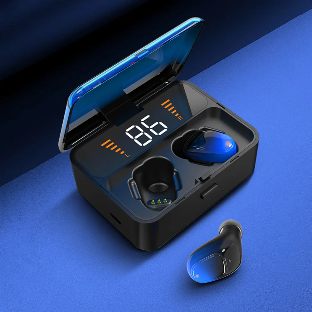 Беспроводные стереонаушники ES01 TWS V5.0 Bluetooth высокое качество 9D спортивная