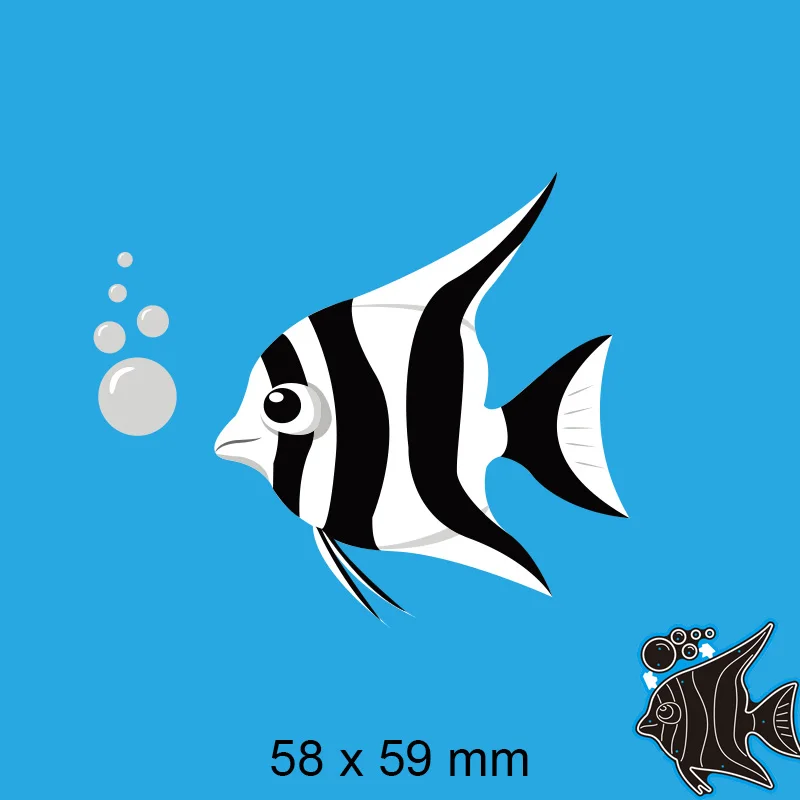 

Пресс-формы в виде рыбы для скрапбукинга, фотоальбома «сделай сам», тиснение, бумажная карта 58*59 мм