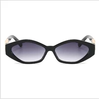 hip hop glasses for men and women triangular irregular frame metal fitting gray sheet uv400 beach novel personality sunglasses w