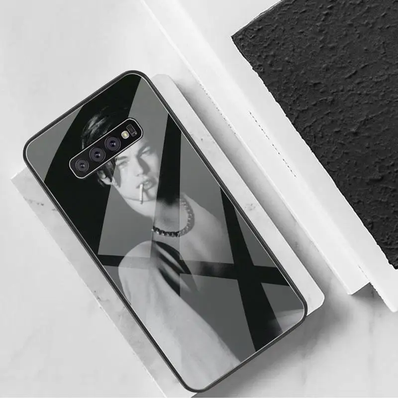 

Leonardo DiCaprio young Super Star Soft Phone Cover Tempered Glass For Samsung S20 Plus S7 S8 S9 S10 Plus Note 8 9 10 Plus