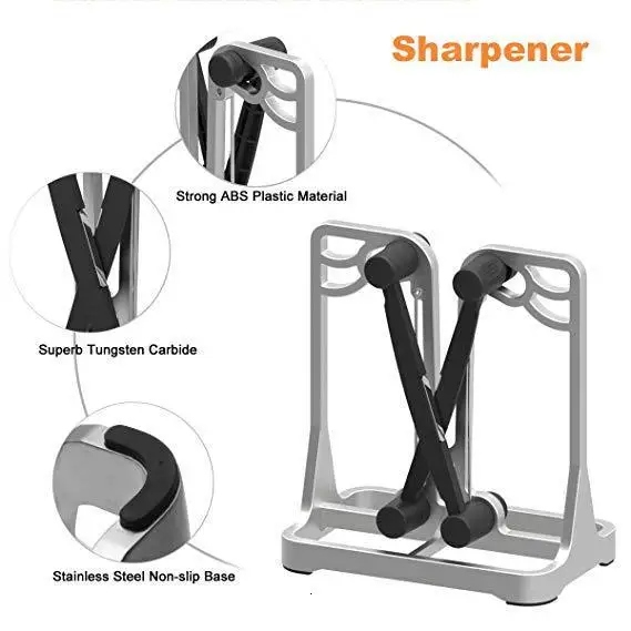 Новая кухонная точилка для ножей подставка полировка зубчатых СКОШЕННЫХ лезвий
