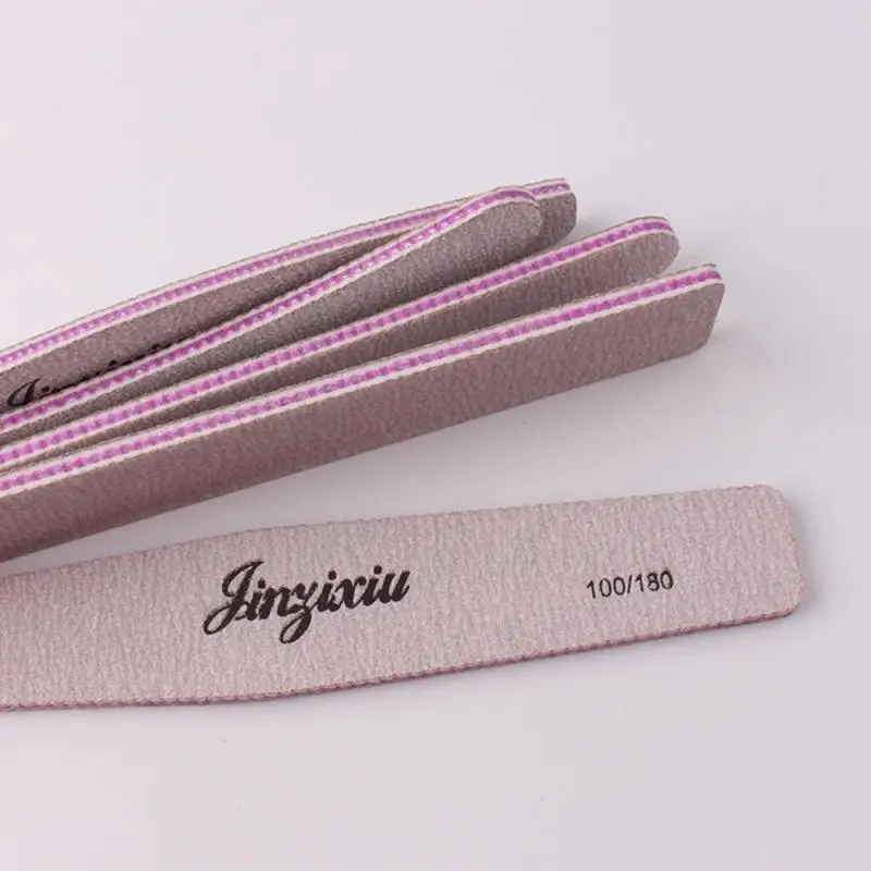 1pcs Nail Art Sanding Sandpaper Washable File Semilune Banana Buffing Curved Professional Manicure Tools | Красота и здоровье