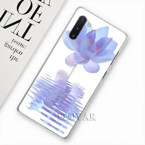 015 Акварельный цветок Одуванчик Лотос Лаванда Чехлы для samsung Galaxy Note 10 S10 Plus 5G S10e A30 A40 A50 A60 A70 M40 жесткий чехол - Цвет: 015