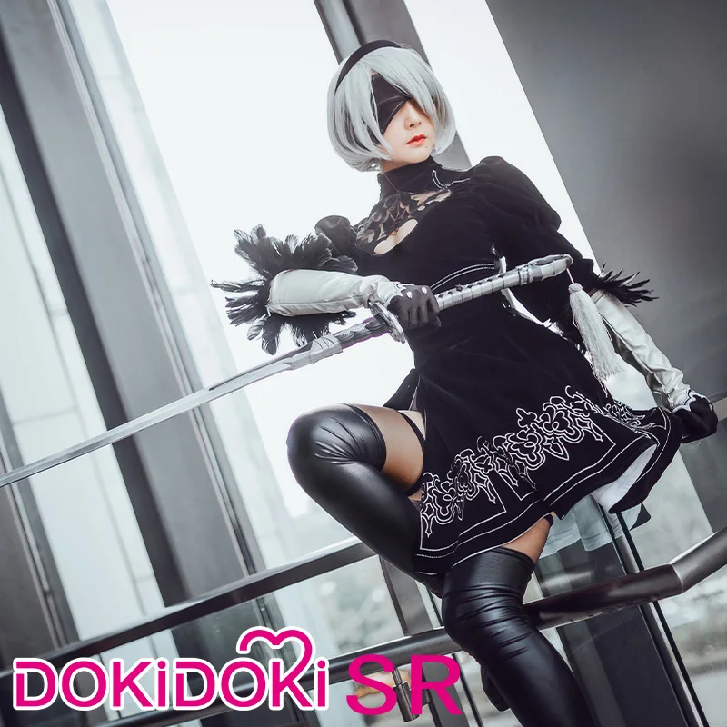 DokiDoki-SR игра для косплея NieR: Automata 2B Косплей йоркха № 2 Тип B Женский костюм на Хэллоуин NieR Automata