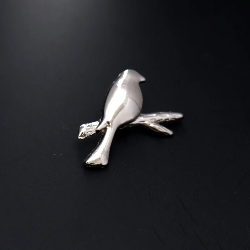 2 шт. винтажные металлические булавки для воротника в виде птицы|Броши| |