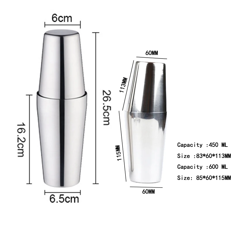 

Boston Cocktail Shakers Martini Steel Cocktail Shaker Mixer Wine Boston Shaker For Bartender Drink Party Bar Tools
