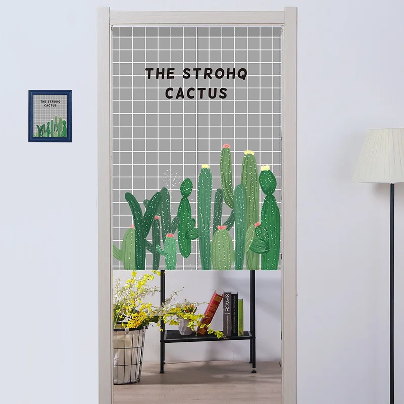 Занавеска на дверь в китайском стиле с рисунком лотоса | Дом и сад