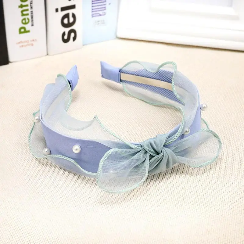 

Women's Hair Band Headband Pure Color Lace Hollow Elastic Headband Fine Hair Bowknot Headband Headwear