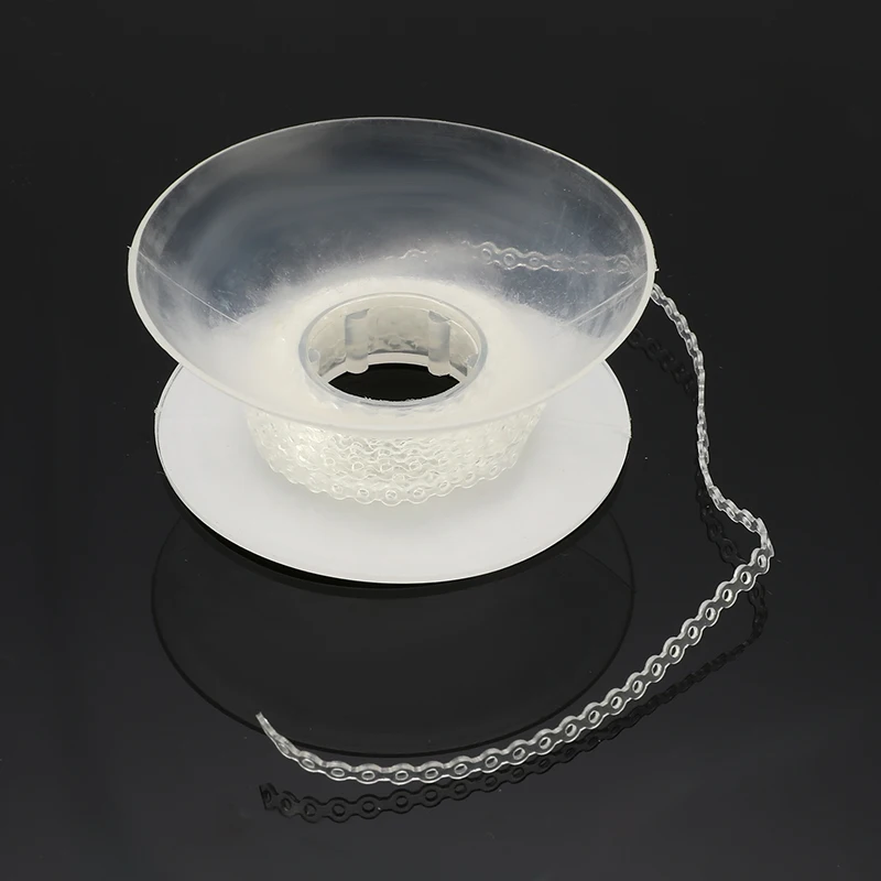 Прозрачная зубная резиновая цепочка 300 см Ортодонтическая эластичная