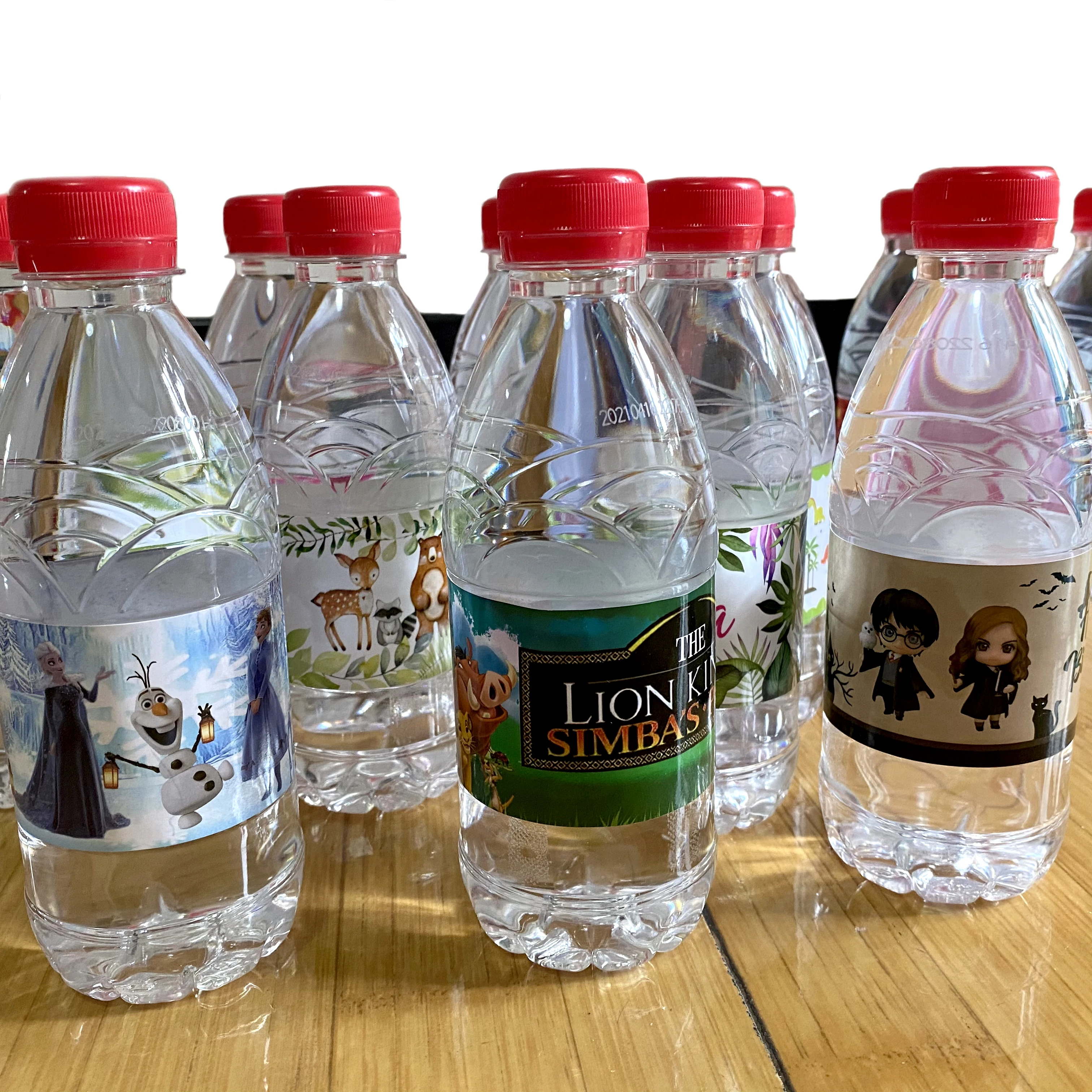 12 шт. наклейки для бутылки с минеральной водой | Дом и сад