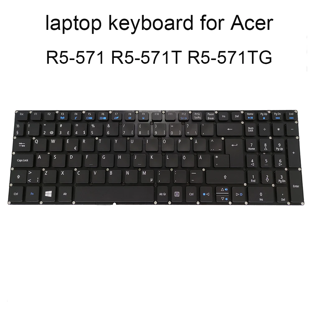 Сменные клавиатуры R5 571 клавиатура с подсветкой для Acer Aspire R15 571TG 50RF SD шведские