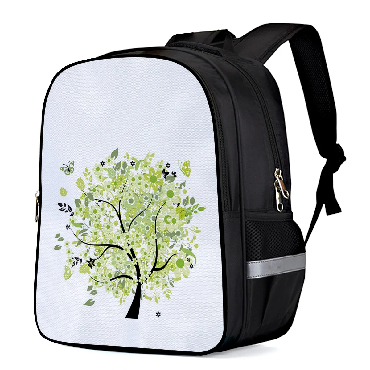 Зеленый Рюкзак с мультяшным древом жизни бабочкой детские школьные сумки рюкзак