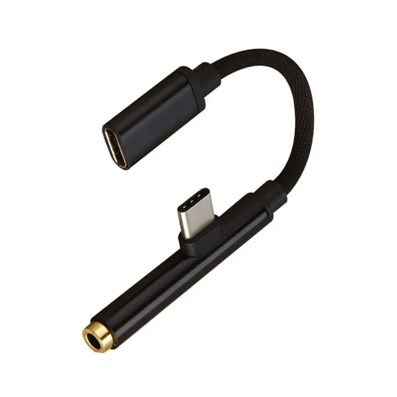 Адаптер для зарядки наушников с разъемом типа C на 3 5 мм 2 в 1 USB адаптер Xiaomi Huawei Samsung