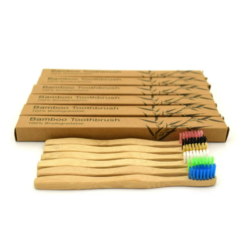 Бамбуковая зубная щетка Chidren мини-щетки для банниров из натурального