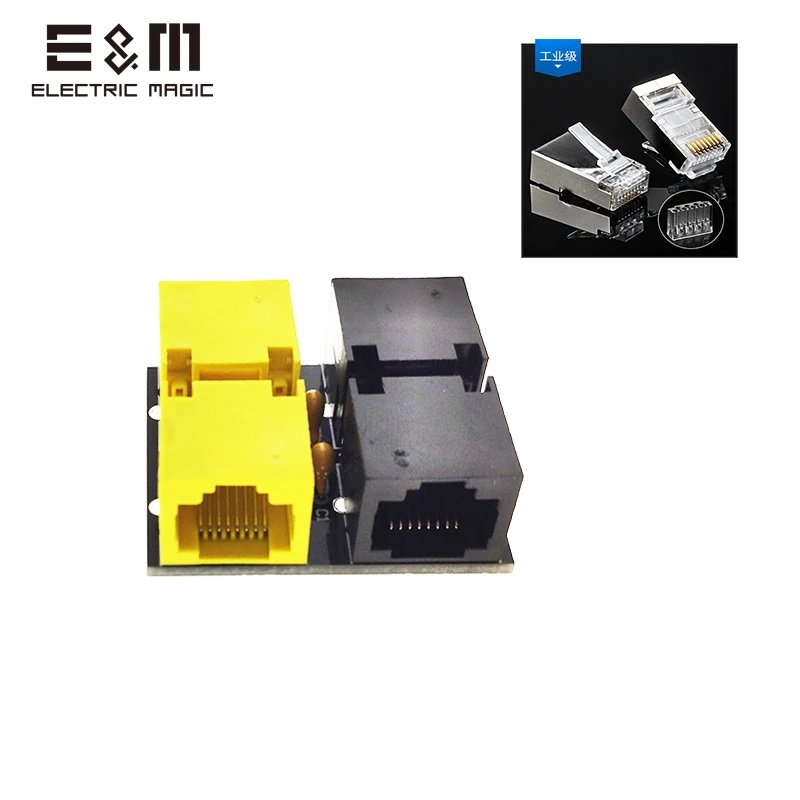A mini lan with RJ45 Метательный Star LAN Tap 1,5 сетевой пакет с RJ45 разъемом Capture Mod Реплика мониторинга Ethernet Break Haker инструмент - Цвет: A mini lan with RJ45