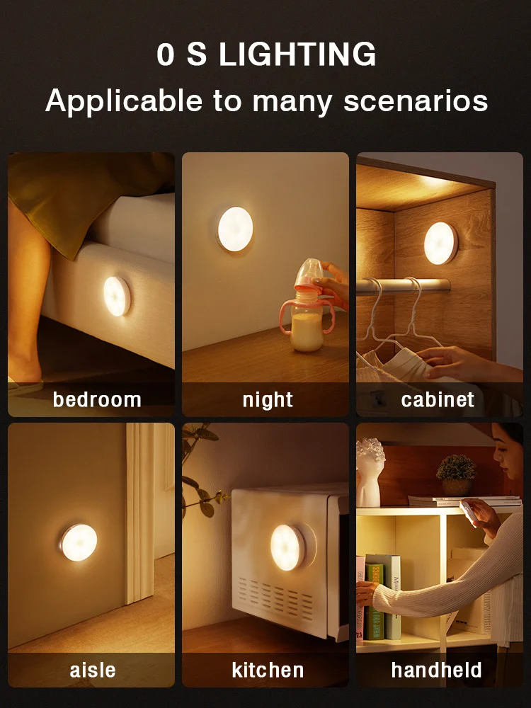 

Bedroom Decor Night Lights Motion Sensor Night Lamp Children's Gift USB Charging Bedroom Decoration Led Night Light
