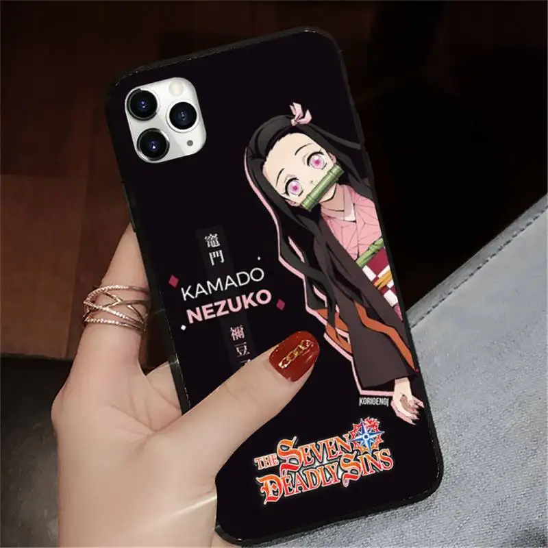 

Japan anime Kimetsu no Yaiba Phone Case for iPhone 11 12 mini pro XS MAX 8 7 6 6S Plus X 5S SE 2020 XR