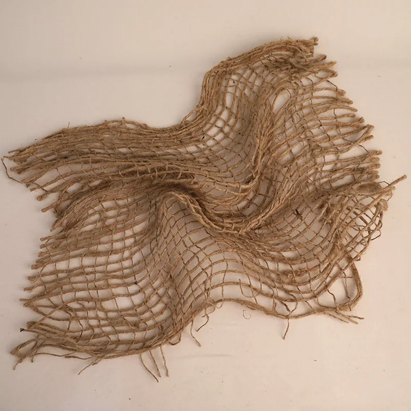 Реквизит для фотосъемки новорожденных из чистого льна с набивной веревкой