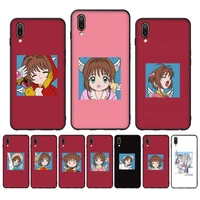 card captor sakuras anime phone case case for oppo reno realme c3 6pro cover for vivo y91c y17 y19