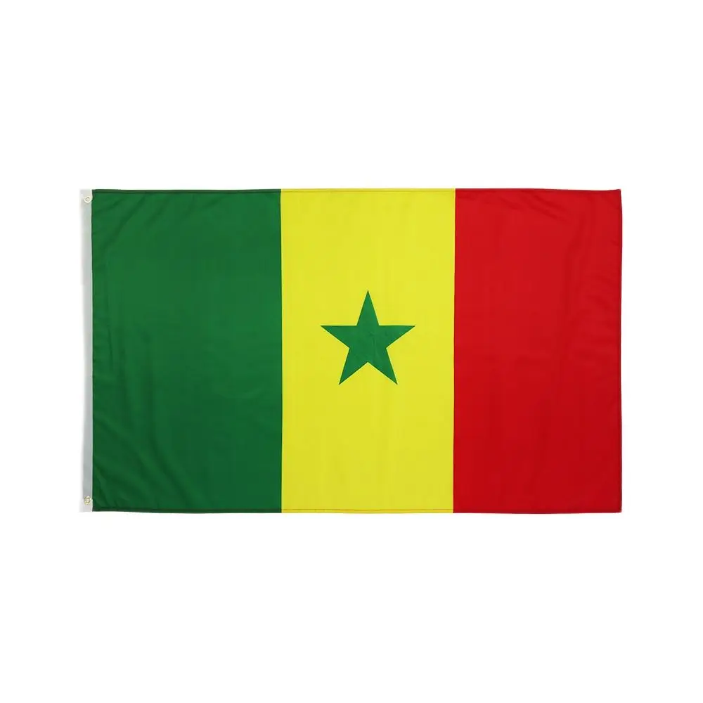 

3X5 Ft Senegal Flag with Brass Grommets for Decor