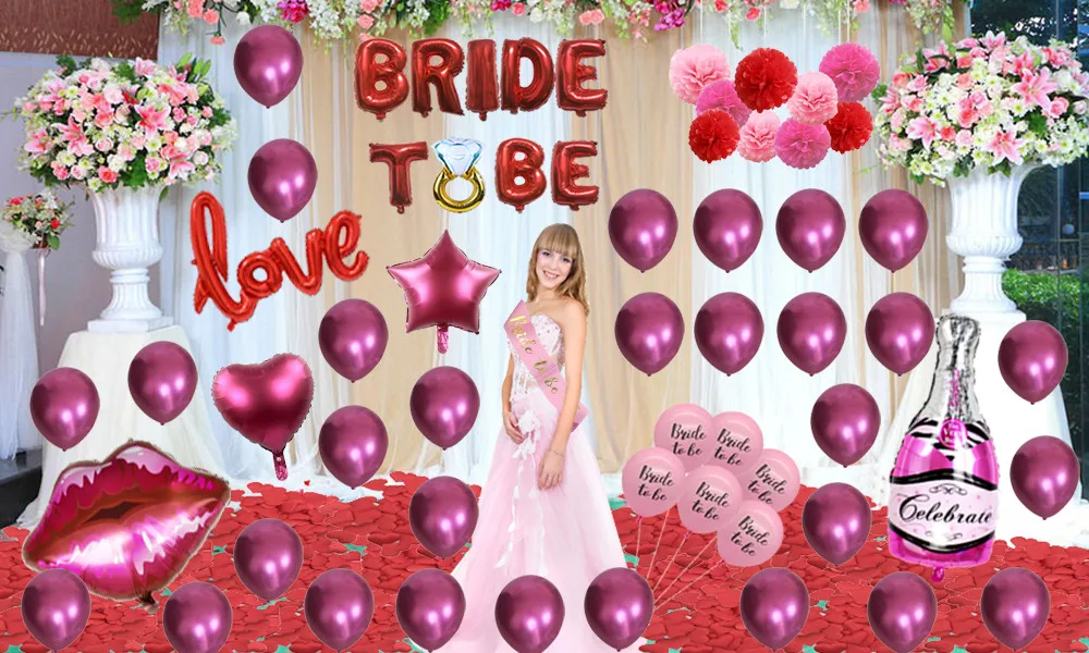 Chicinlife розовое золото буквы "Bride to be" Фольга шар детский ободок-Тиара девичник вечерние украшения Свадебные Душ Поставки