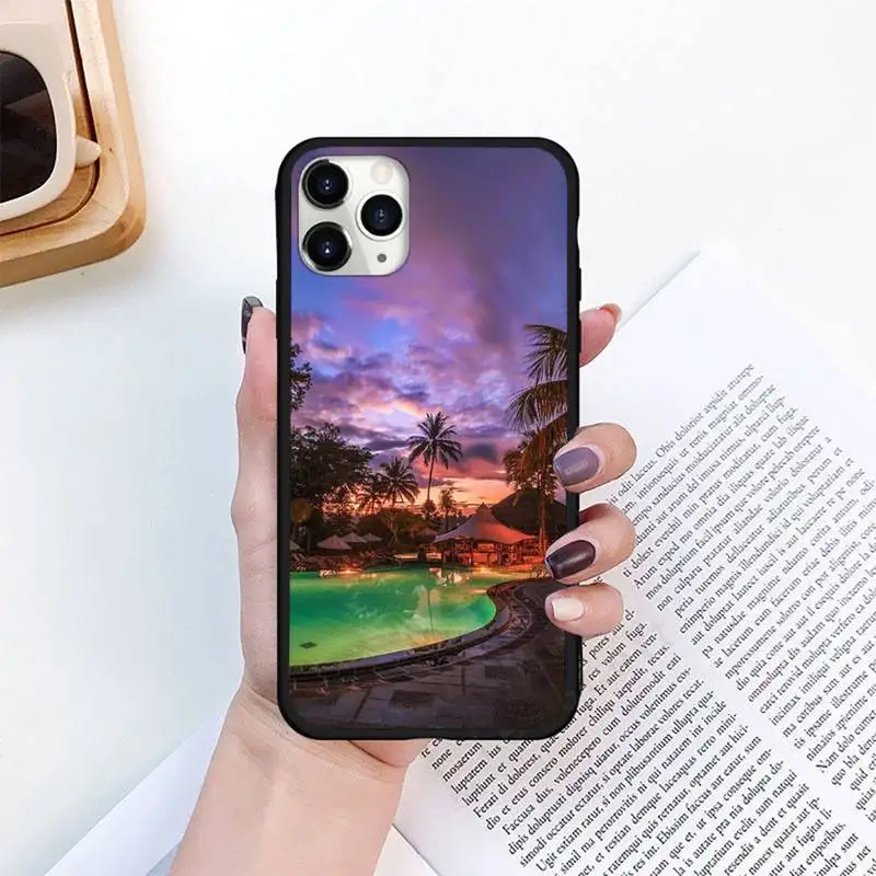 

Sunset view of Bali Phone Case for iPhone 11 12 pro XS MAX 8 7 6 6S Plus X 5S SE 2020 XR mini