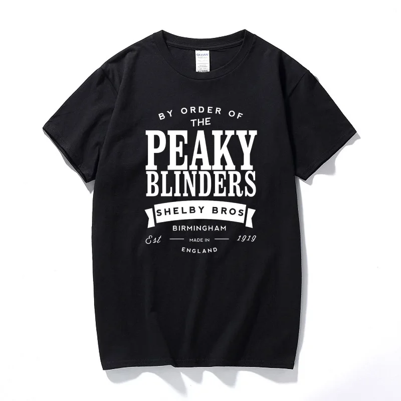 

Peaky Blinders T-shirt By Order Of Shelby Bros Thomas British Tv Show New Summer Fashion T shirt Top Cotton Tshirt Men Euro Size