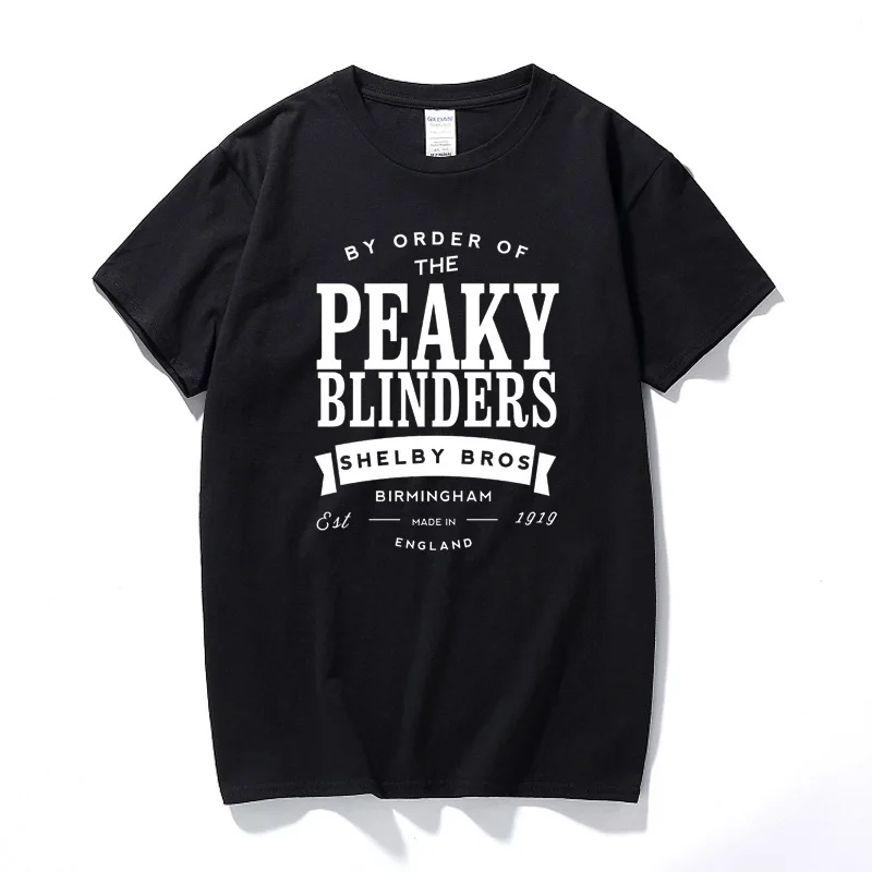 Футболка Peaky Blinders по заказу Shelby Bros Томас Британский ТВ шоу новая летняя модная