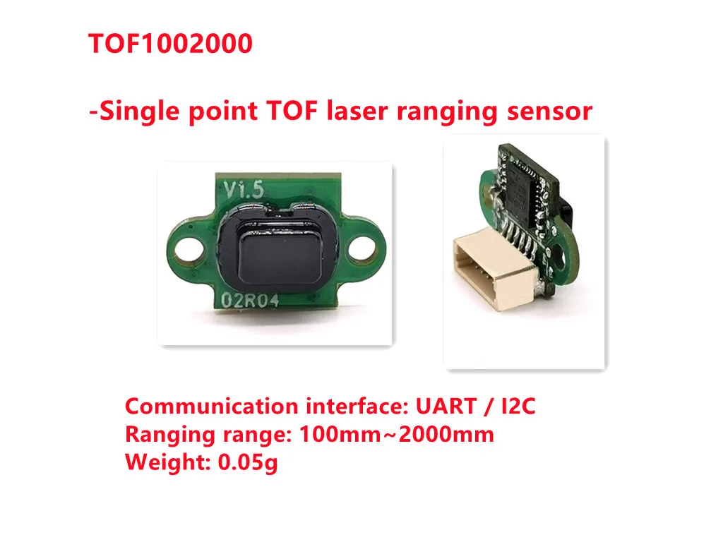 

Одноточечный датчик lidar модуль лазерного датчика диапазона 100-2000 мм Интерфейс Датчика Расстояния UART I2C IIC с кабелем