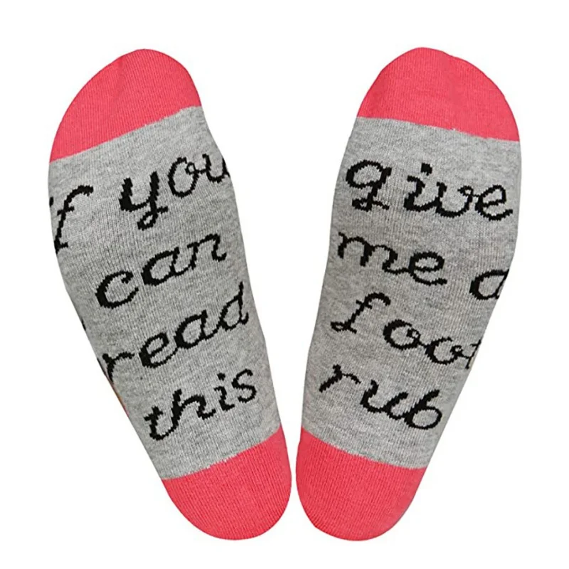 Забавные спортивные носки если вы можете прочитать эти осень весна зима милые в