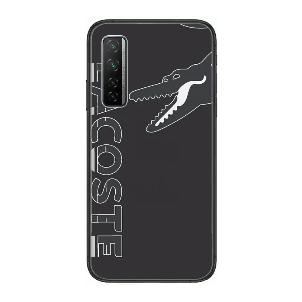 

Luxury art L-Lacoete marca Phone Case For Huawei mate 30 10 20 40 Lite Smart Z Pro Black Etui 3D Coque Painting Hoesjes case