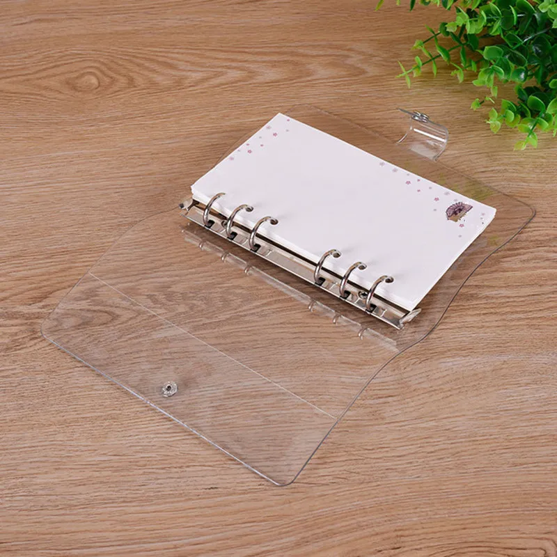 

Diary Cover Notebook Cover Ring Binder A5/A6/A7 Loose Leaf School Protect Study Transparent Economic Folder Student Waterproof