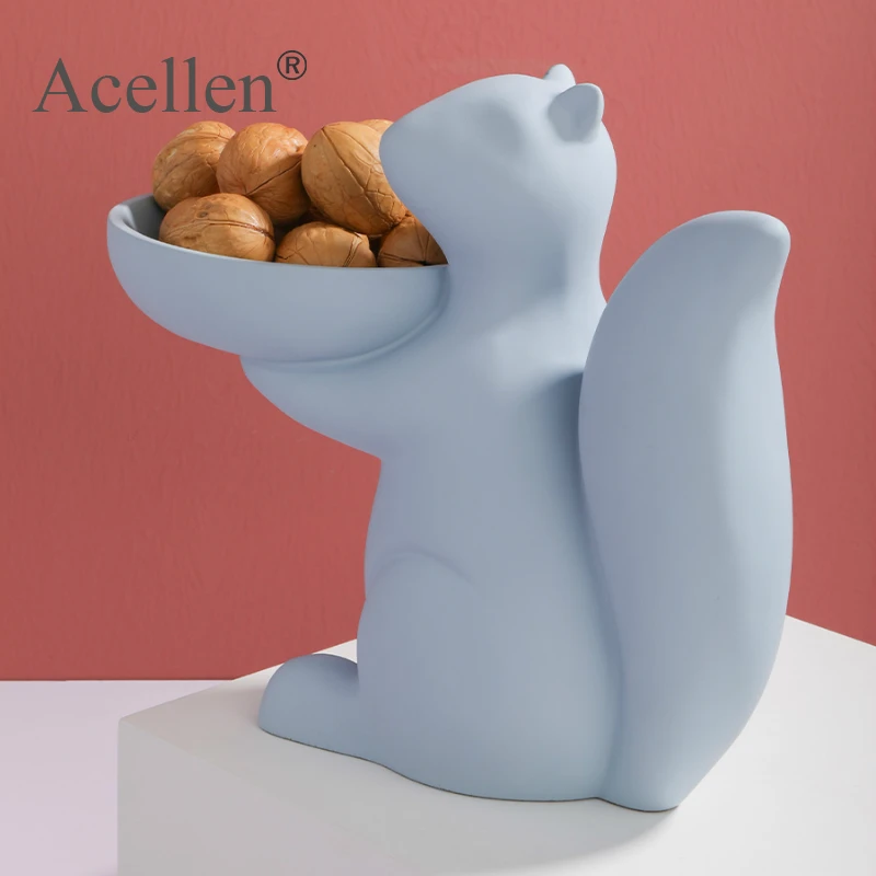 Фигурки белки из смолы модельные поделки миниатюрные милые украшения с