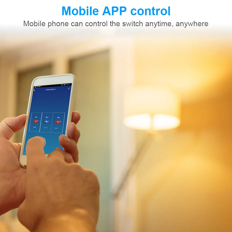 2Way светильник переключатель интеллигентая (ый) Беспроводной Wi Fi сенсорный