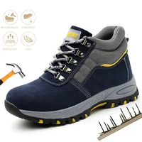mens work outdoor boot safety shoes steel toe cap puncture proof work sneakers indestructible work shoes men advisable shoes