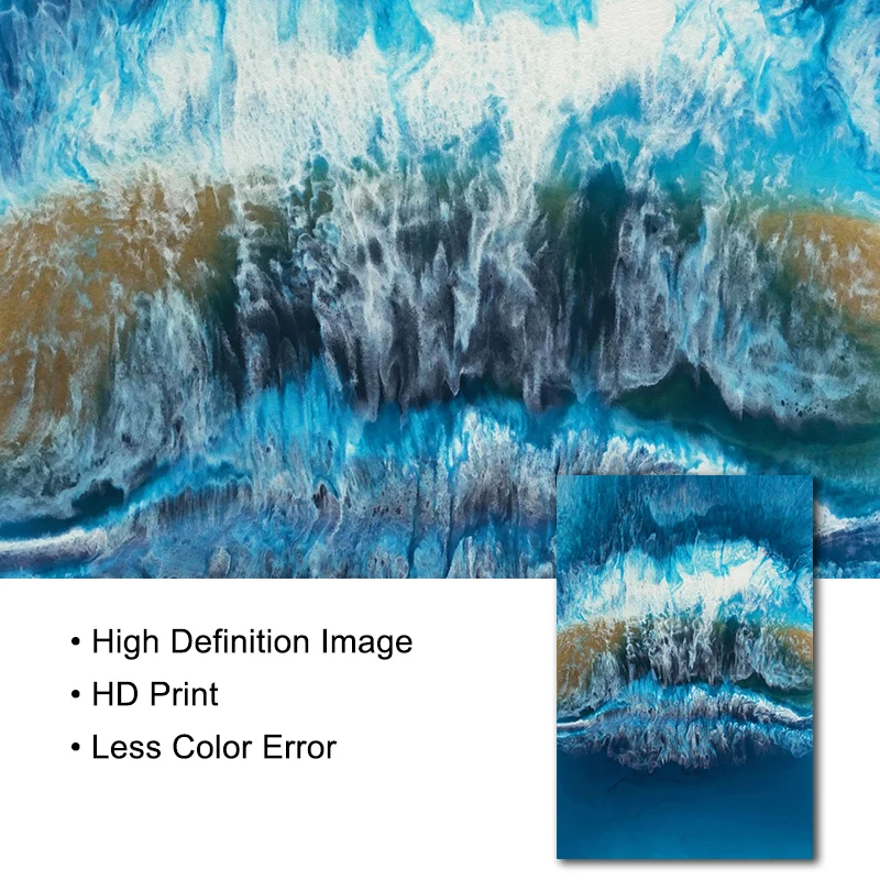 Абстрактная живопись холст картины современного искусства стены Темно-синие