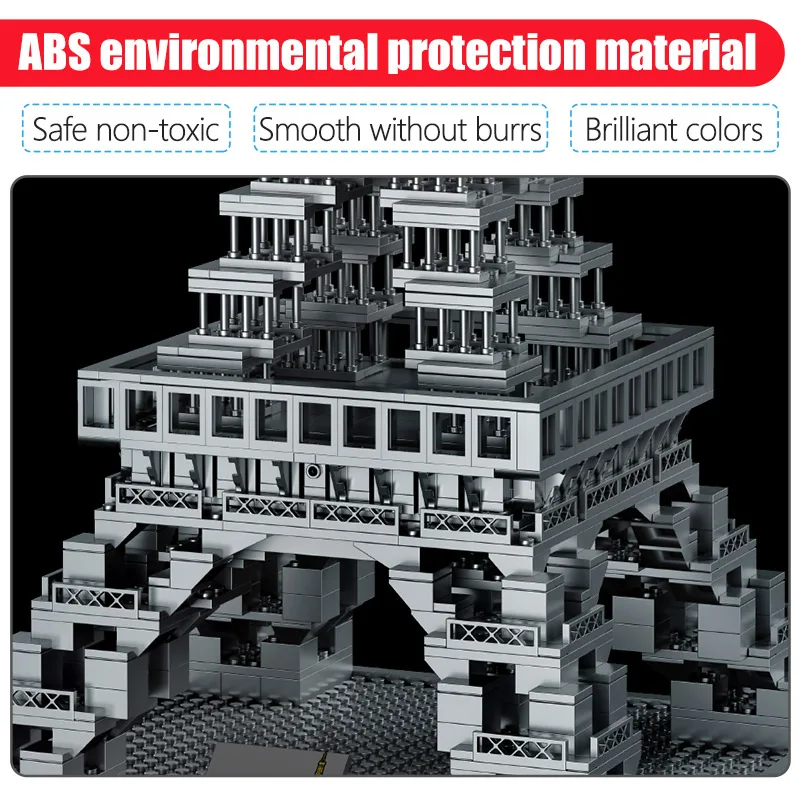 

City Famous Architecture Eiffel Tower Bricks Architecture Skyline Collection Paris Creator Model Building Blocks Toys For Kids