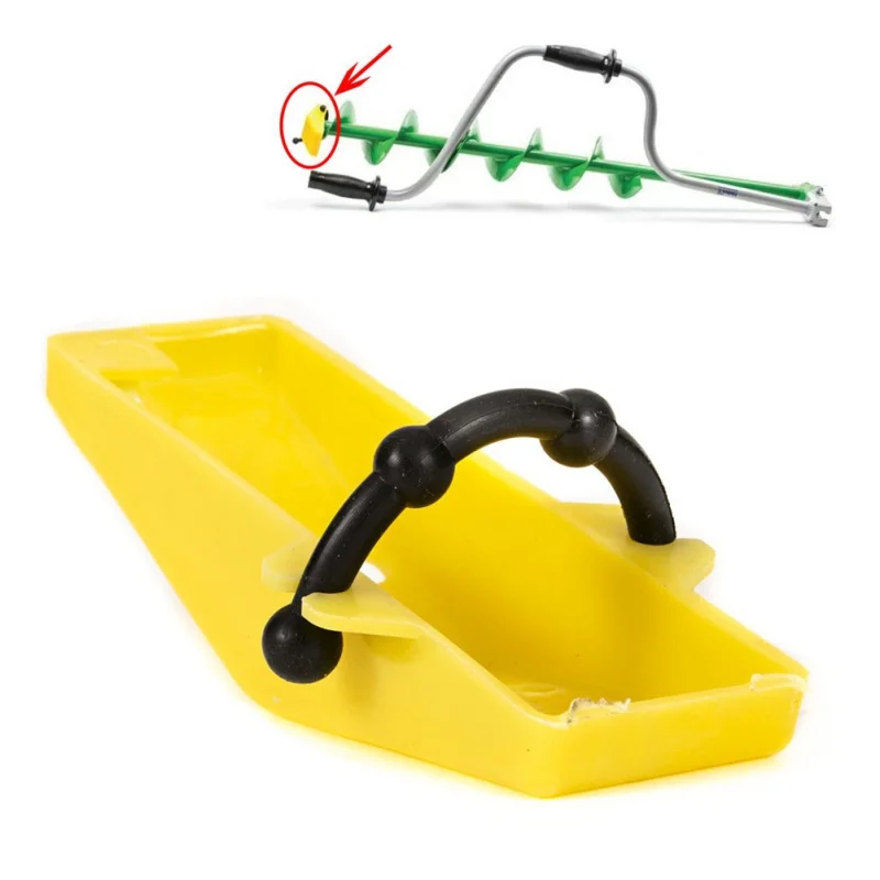 

Winter Ice Fishing Essential Tools Hand Spiral Drilling Ice Drill Power Head Cover Protect Ice Fishing Punches Hole Drill Blade