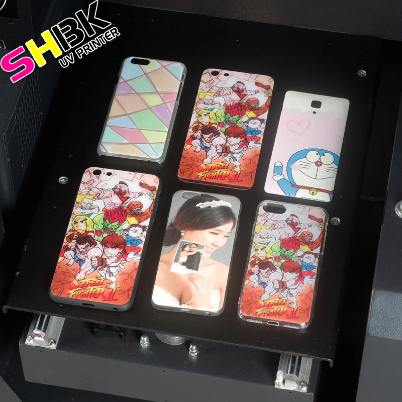 Бесплатная доставка. А4 УФ принтер Чехол для мобильного телефона пластиковая