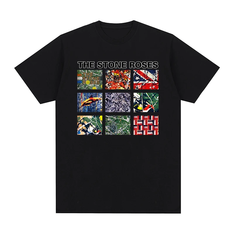 

Футболка мужская хлопковая с надписью «The Stone Roses I Want Be Adored Rock»