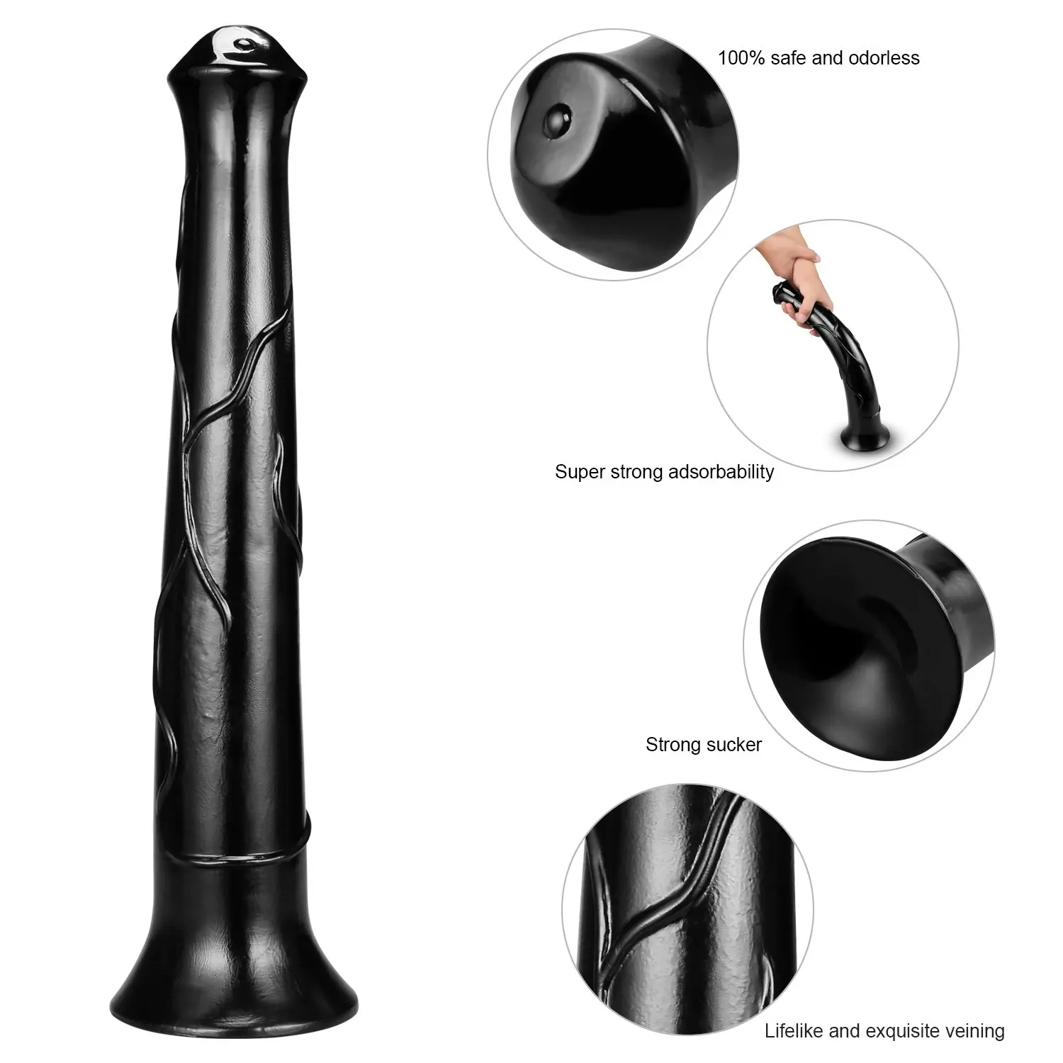 16 5 &quotреалистичный лошадиный фаллоимитатор пенис секс-игрушка сильная присоска