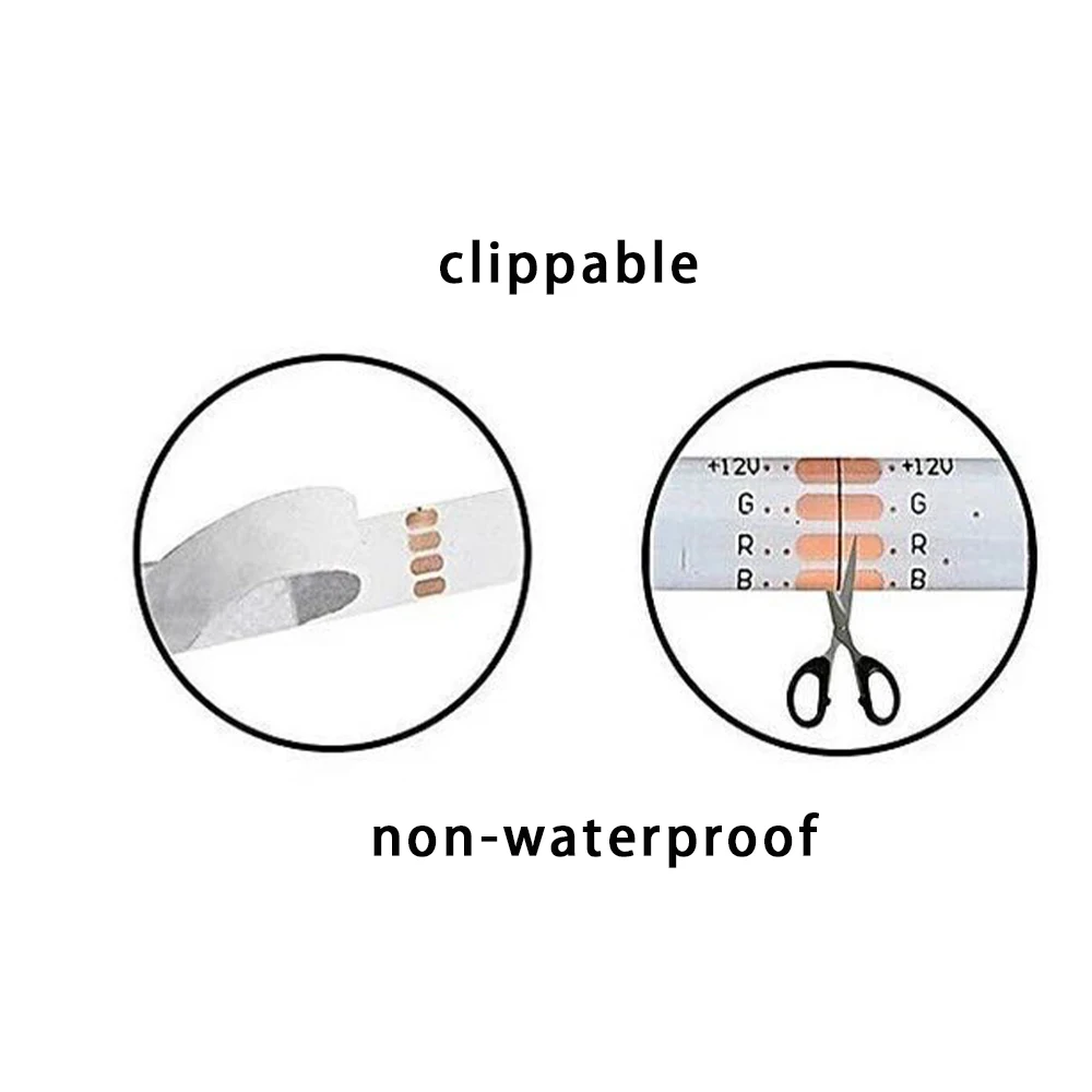 

LED Strip SMD3528 10M 600Lamp Non-Waterproof RGB Color Changing Soft LED Strip with 44 Keys IR Controller