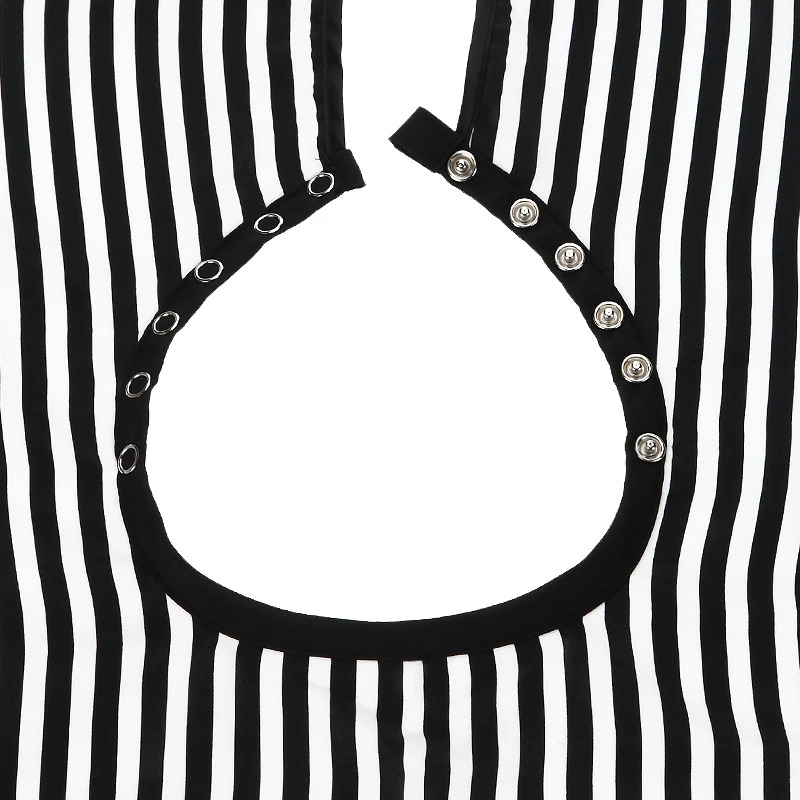 Накидка парикмахерская для взрослых водонепроницаемый сарафан в полоску