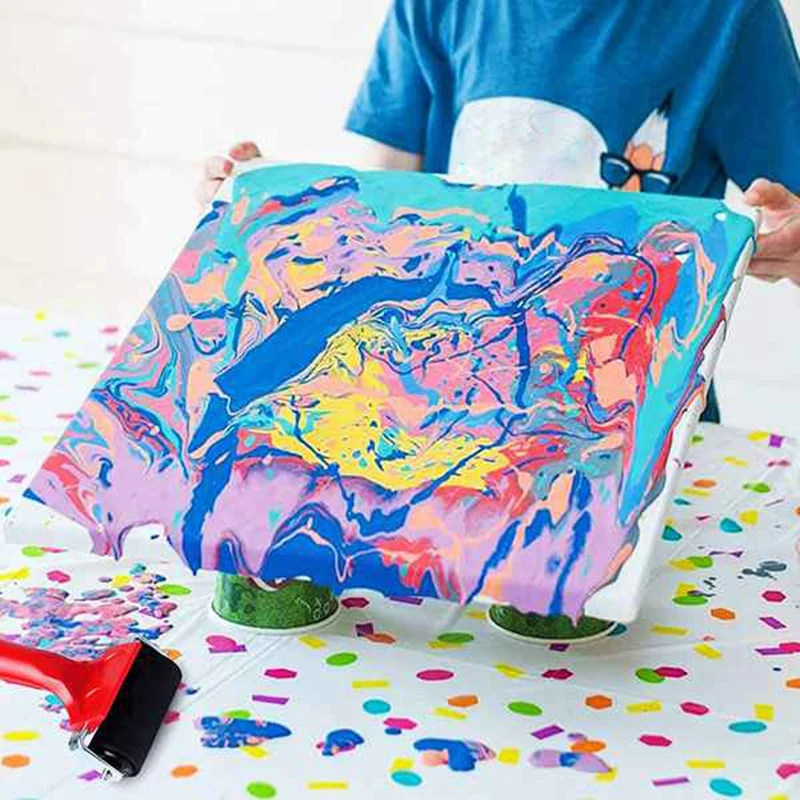 

2 Pcs Rubber Roller Rubber Brayer Glue Roller Tools for Printmaking Stamping Wallpaper Gluing Application 6/20 cm