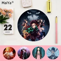 maiya top quality demon slayer round mouse pad pc computer mat gaming mousepad rug for pc laptop notebook