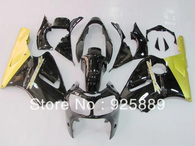 

Golden Black Body For KAWASAKI ZX12R 00 01 ZX 12R 00-01 ZX-12R 2000 2001 2000-2001 ABS Fairing Kit E221