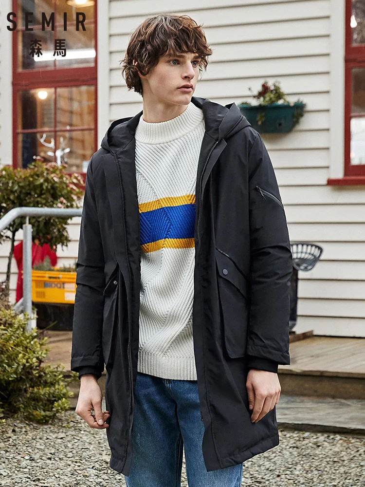 Зимняя куртка SEMIR для мужчин 2019 качественное термальное толстое пальто снежный