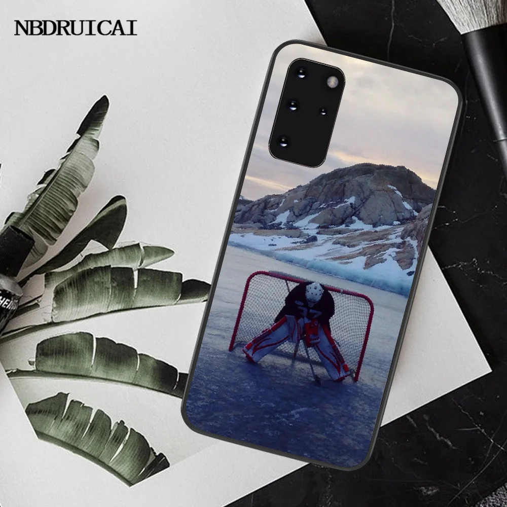 NBDRUICAI Хоккей с шайбой Новое поступление черный чехол для сотового телефона Samsung S20